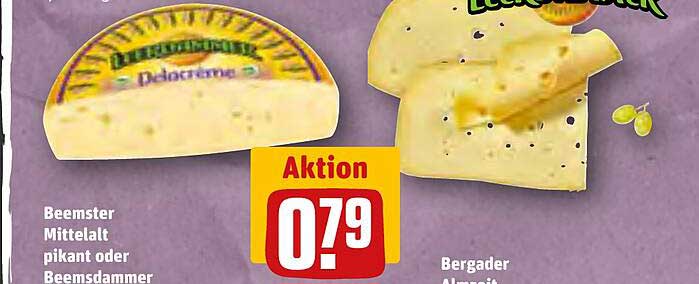 Beemster Mittelalt Pikant Oder Beemsdammer Angebot bei REWE - 1Prospekte.de