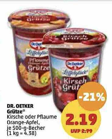 Dr Oetker Grütze Angebot bei Penny