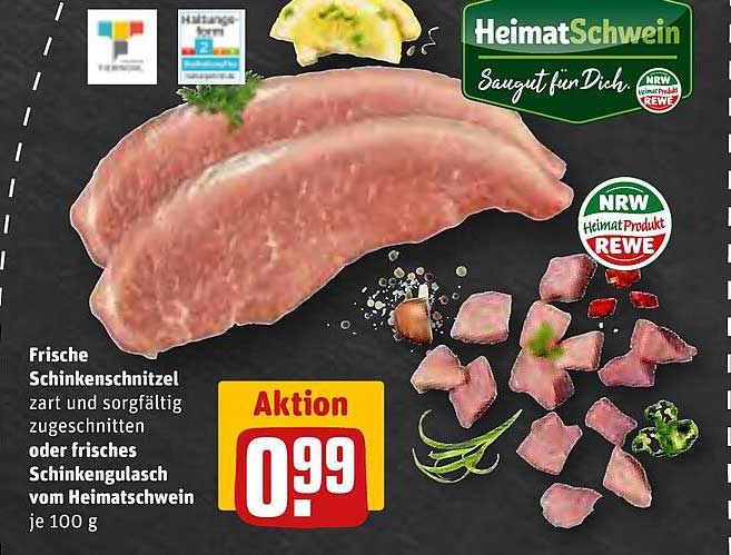 Frische Schinkenschnitzel Oder Frisches Schinkengulasch Vom ...