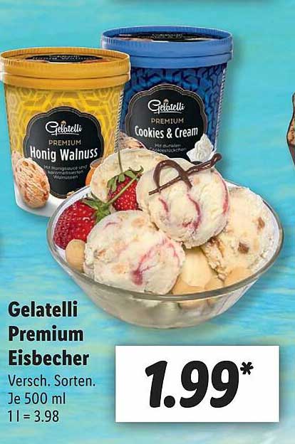 Gelatelli Premium Eisbecher Angebot Bei Lidl