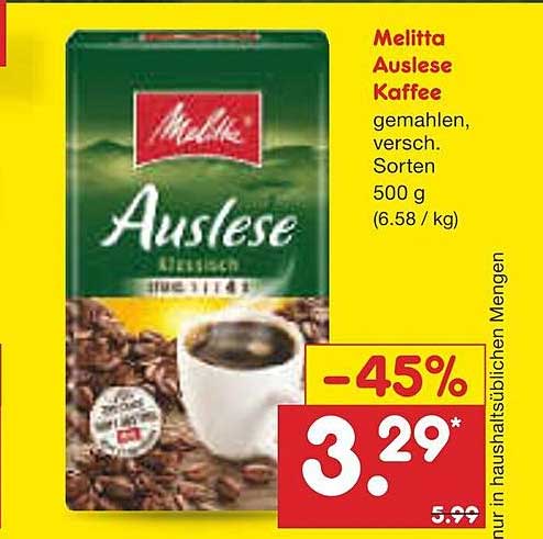 Netto Marken-Discount Melitta Auslese Kaffee