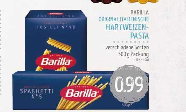 Edeka Struve Barilla Original Italienische Hartweizen-pasta