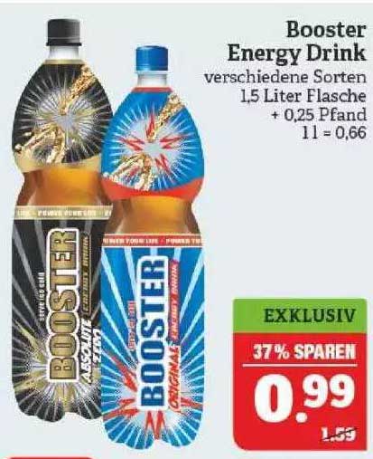 Booster Energy Drink Angebot bei Marktkauf