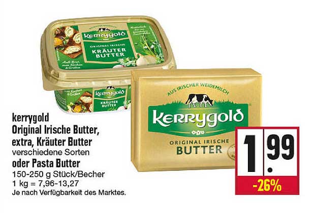 Kupsch Kerrygold Original Irische Butter, Extra, Kräuter Butter Oder Pasta Butter