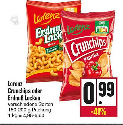 Kupsch Lorenz Crunchips Oder Erdnuß Locken