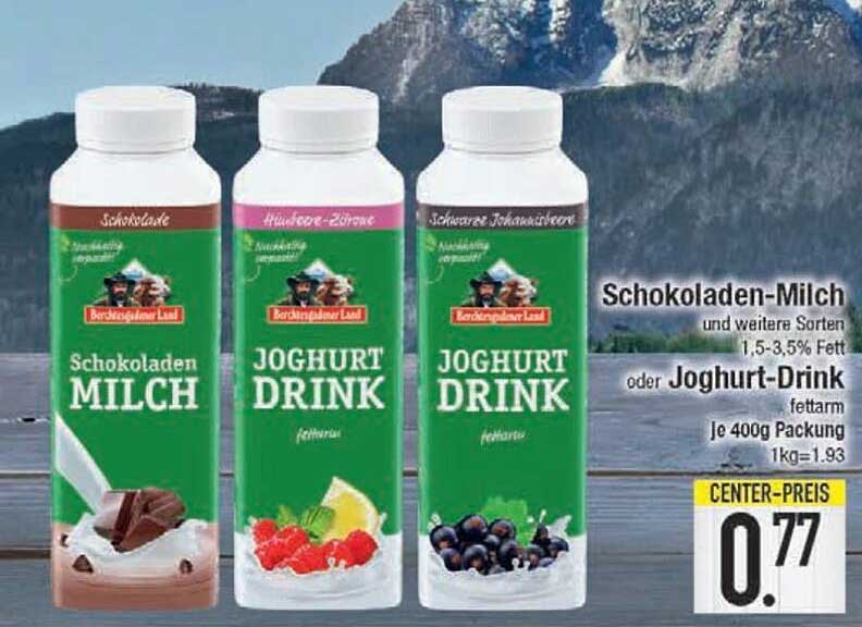 Schokoladen-milch Oder Joghurt-drink Angebot bei E Center