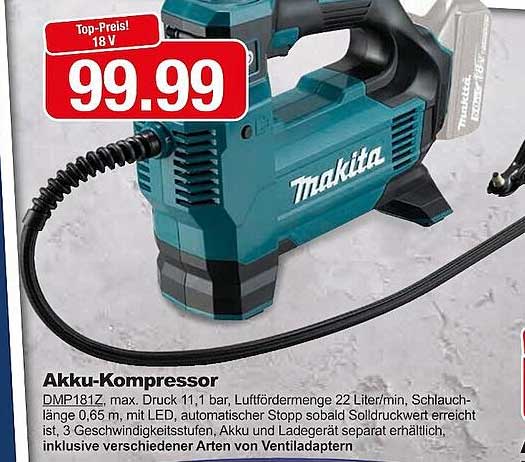 Akku-kompressor  Makita Angebot bei Leymann Baustoffe .