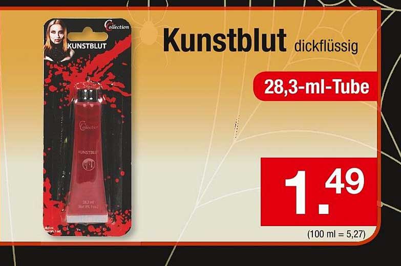 Kunstblut Dickflüssig Angebot bei Zimmermann - 1Prospekte.de