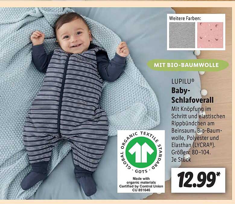 Lupilu Baby-schlafoverall Angebot bei Lidl