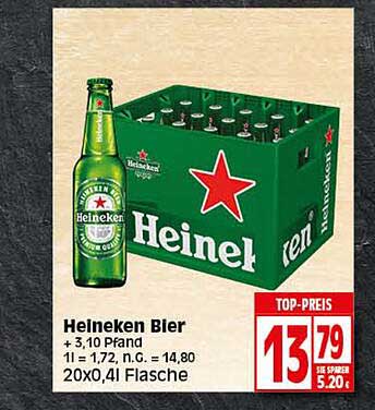 Heineken Bier Angebot bei Elli Markt 1Prospekte.de