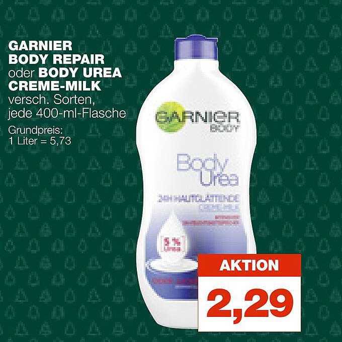 Garnier Body Urea 24h Hautglättende Crememilk Angebot bei Diska