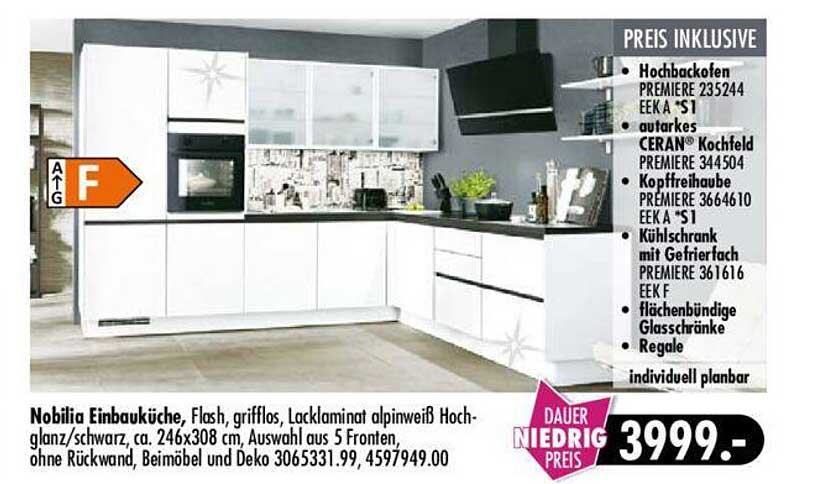 Nobilia Einbauküche Angebot bei Mobel Boss