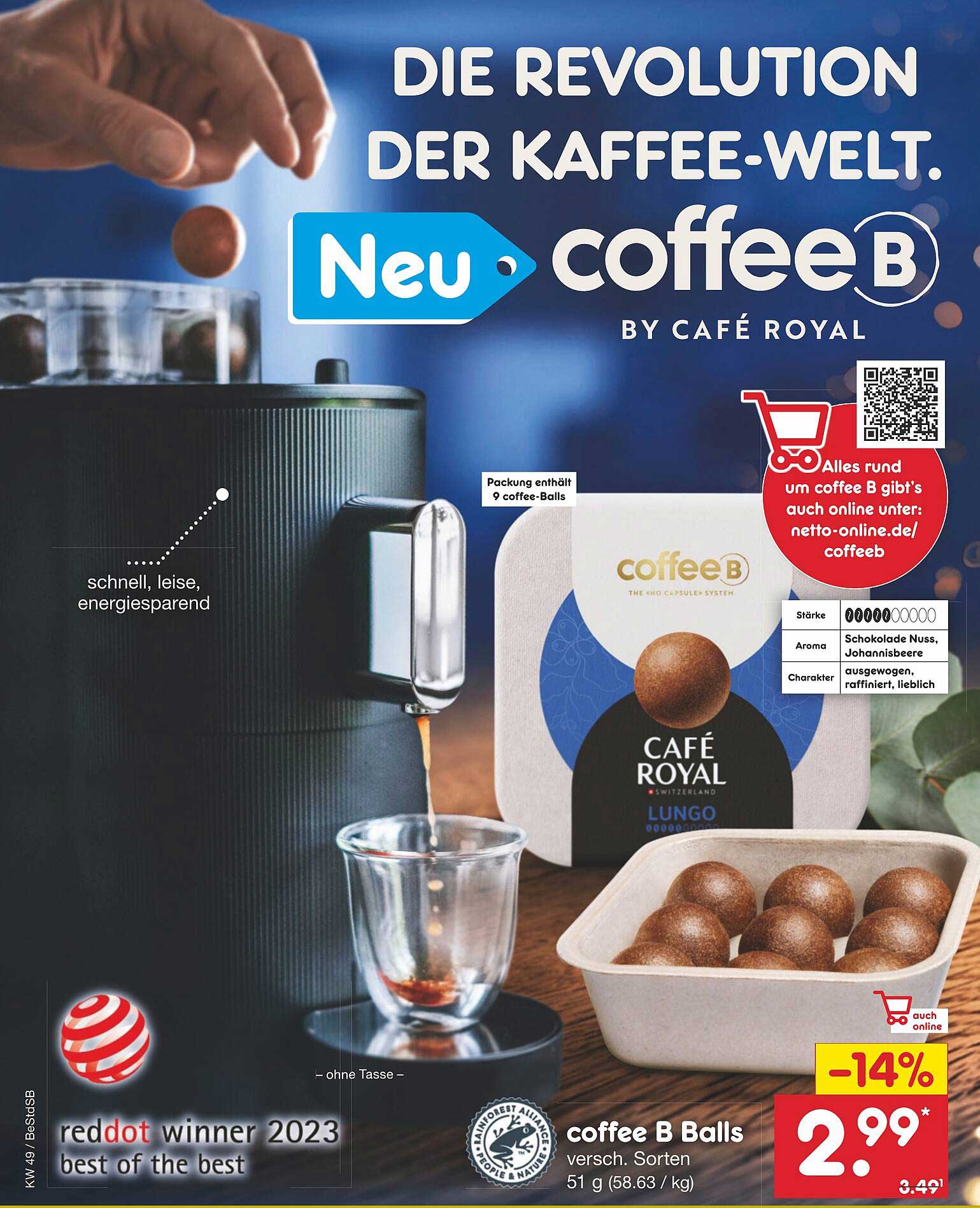 Coffee B Balls Angebot Bei Netto Marken-Discount - 1Prospekte.de