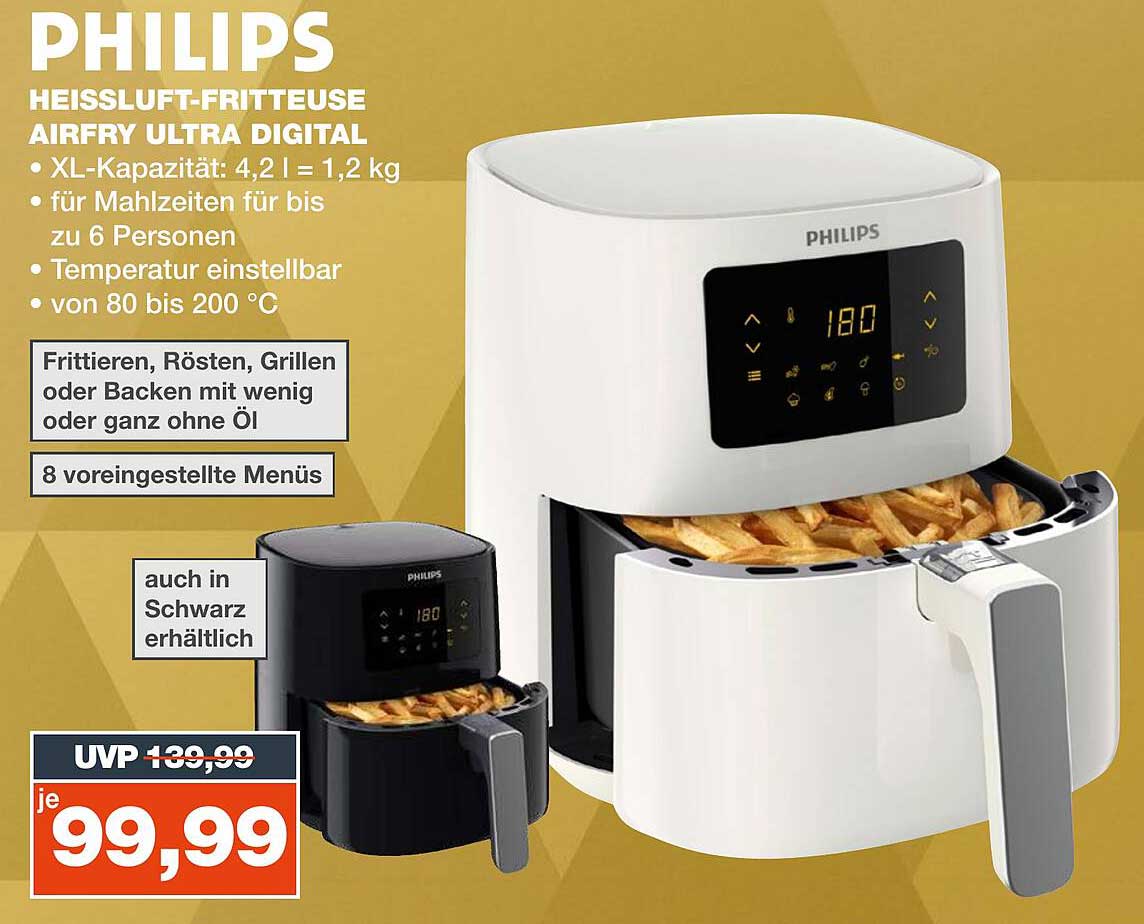 Philips Heissluft-fritteuse Airfry Ultra Digital Angebot bei Real ...