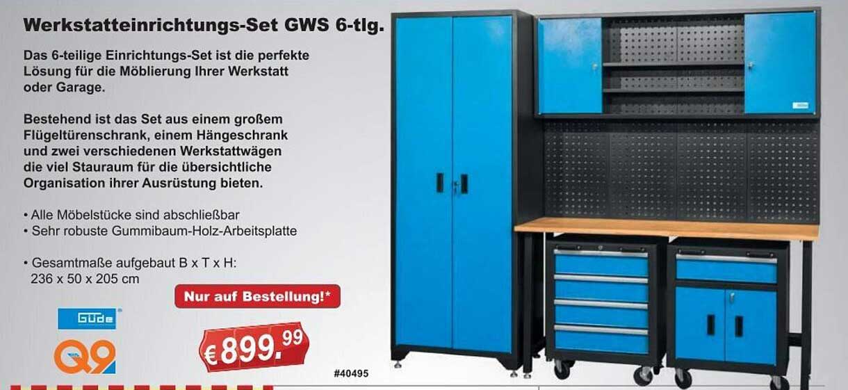Gws bei 6-tlg Güde Angebot Fachmarkt Stabilo Werkstatteinrichtungs-set