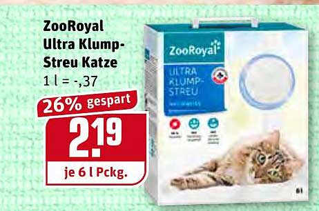 REWE Kaufpark Zooroyal Ultra Klumpstreu Katze