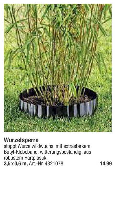 Wurzelsperre Angebot bei Toom Baumarkt - 1Prospekte.de