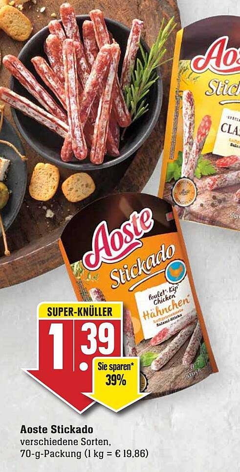 Aoste Stickado Angebot bei EDEKA - 1Prospekte.de