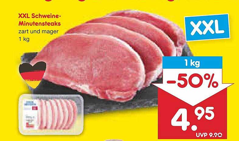 XXL Schweine-minutensteaks Angebot bei Netto Marken-Discount ...