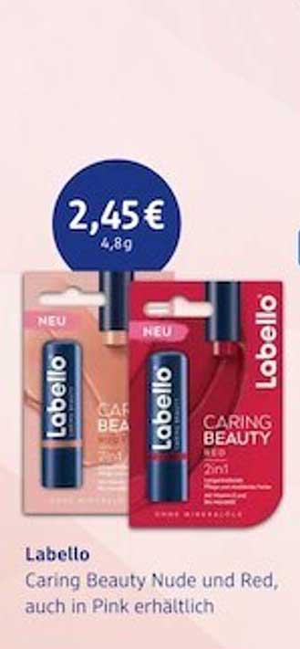 Dm Labello Caring Beauty Nude Und Red Auch In Pink Erhältlich