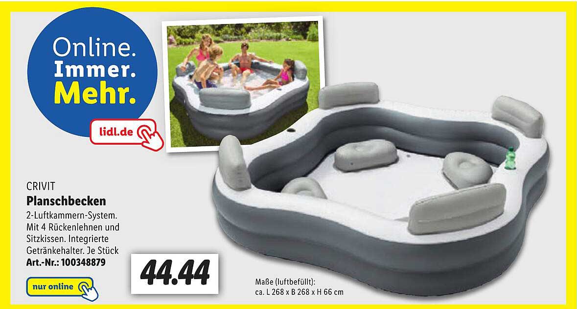 Crivit Planschbecken Angebot bei Lidl 1Prospekte.de
