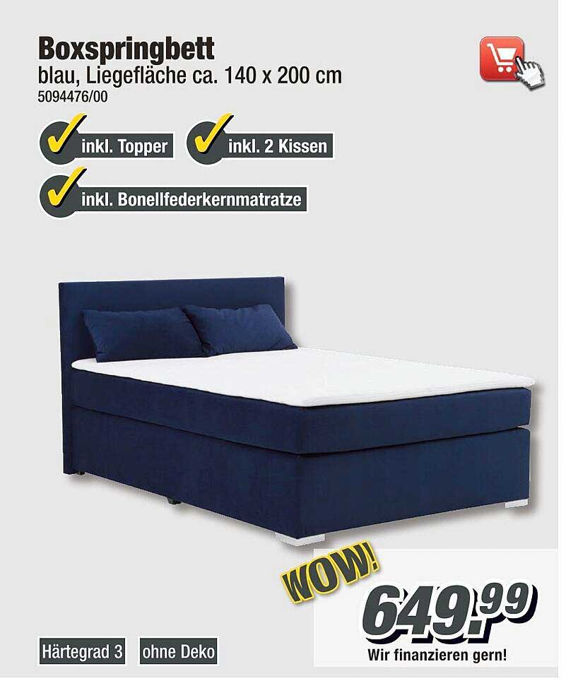 Boxspringbett Angebot bei POCO