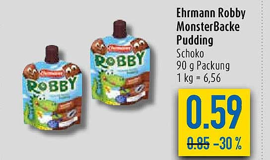 Ehrmann Robby Monsterbacke Pudding Angebot bei Diska - 1Prospekte.de