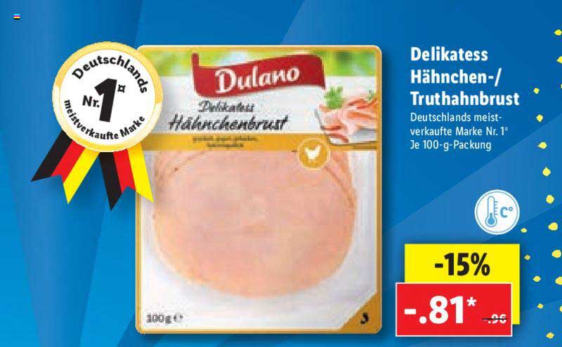 Delikatess Hähnchen- Truthahnbrust bei Angebot Lidl