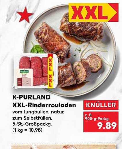 K-Purland XXL Rinderrouladen Angebot bei Kaufland