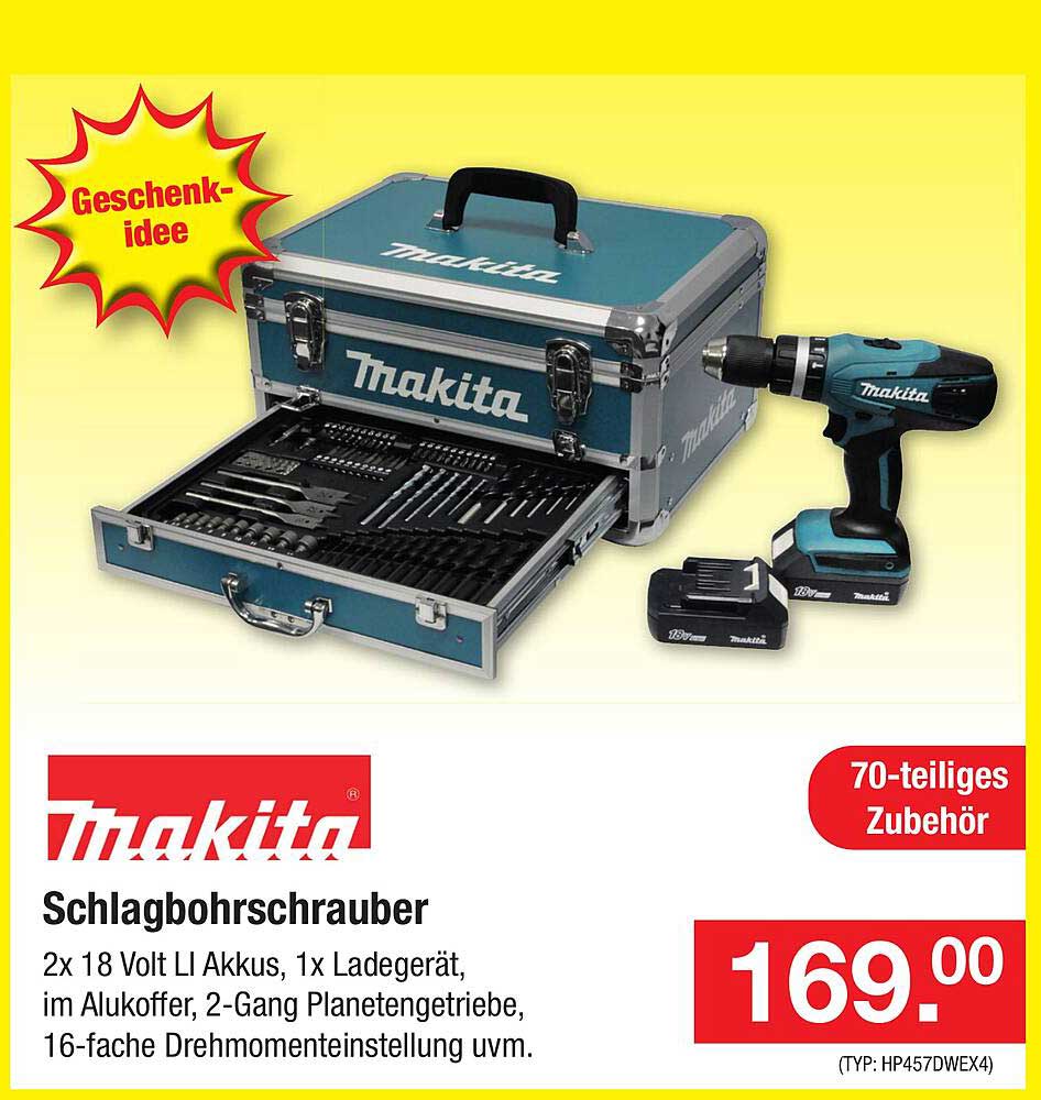 Makita Schlagbohrschrauber Angebot bei Zimmermann 1Prospekte.de