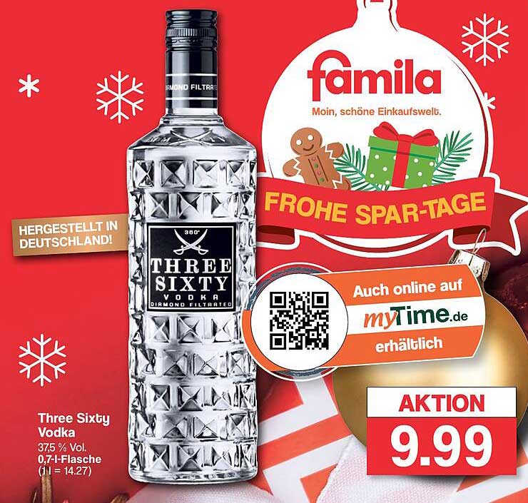 Three Sixty Vodka Angebot Diese Woche Three Sixty Vodka Angebot bei Famila Nordwest - 1Prospekte.de