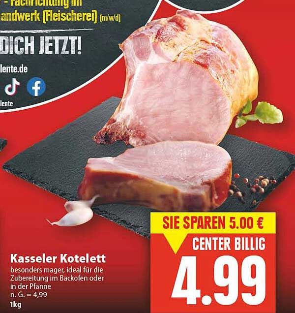 Kasseler Kotelett Angebot bei E Center