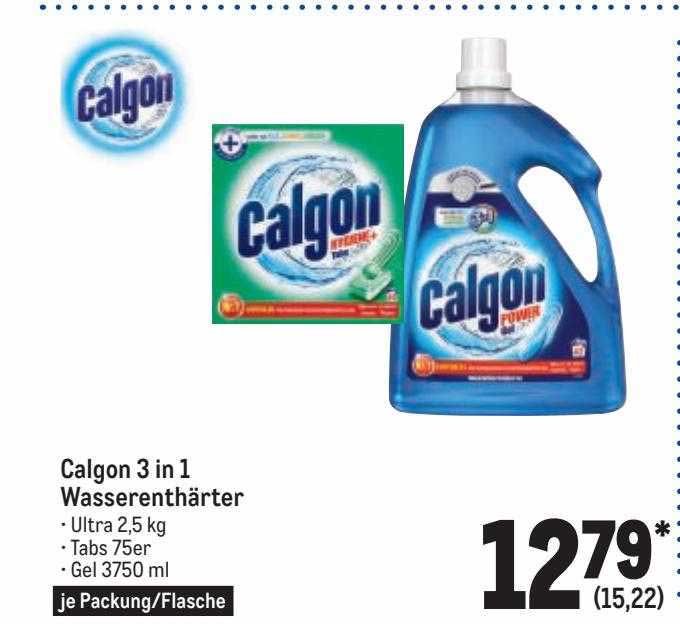 Calgon 3 In 1 Wasserenthärter Angebot bei METRO - 1Prospekte.de