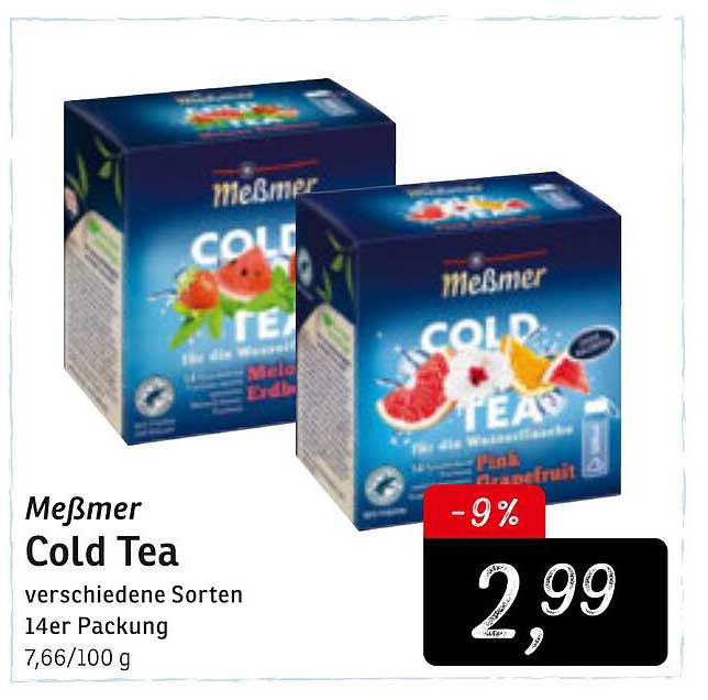 Meßmer Cold Tea Angebot bei Wez