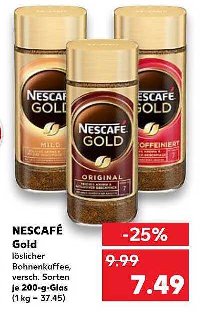 Nescafé Gold Angebot bei Kaufland - 1Prospekte.de