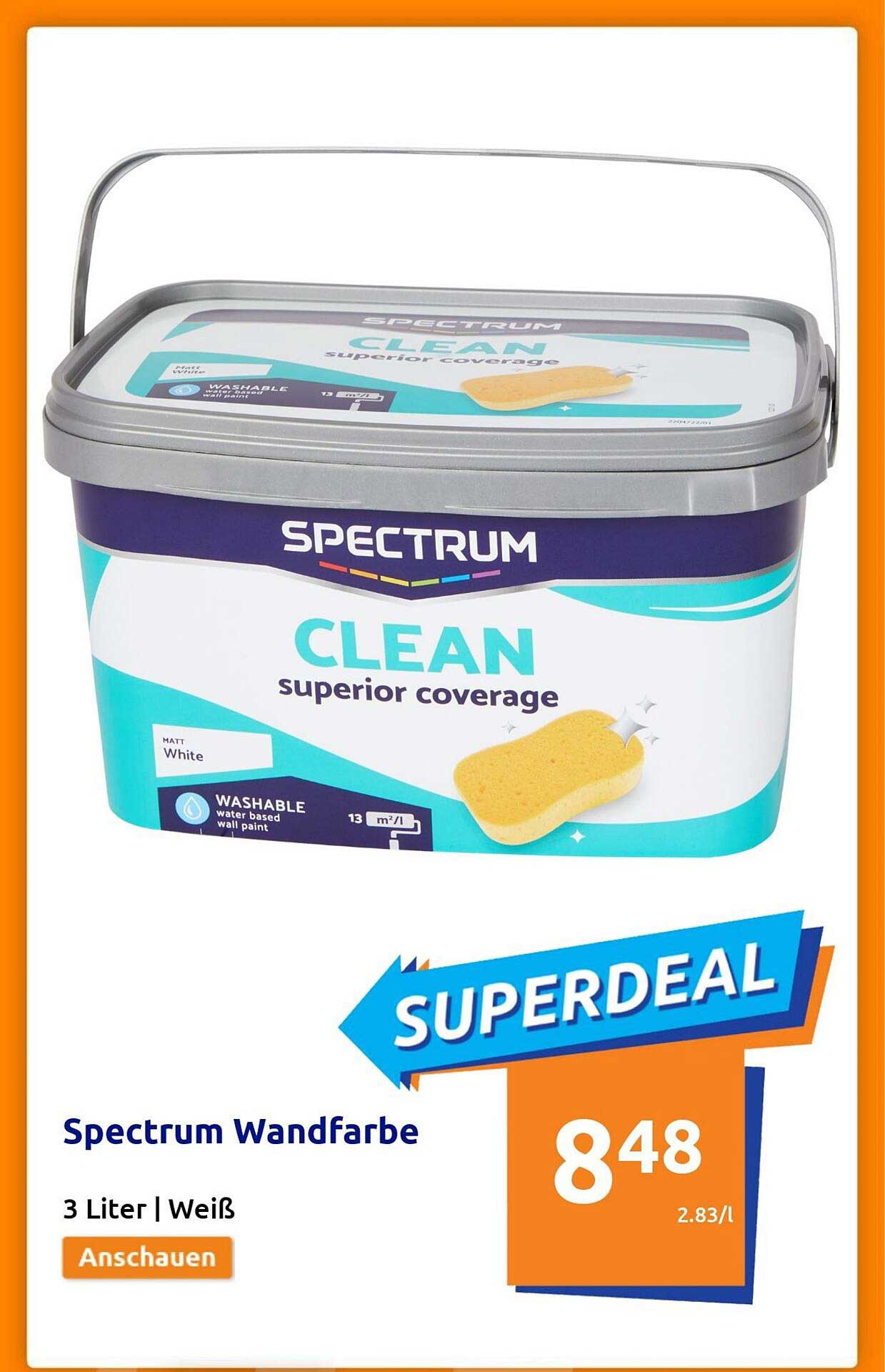 Spectrum Wandfarbe Angebot bei Action 1Prospekte.de