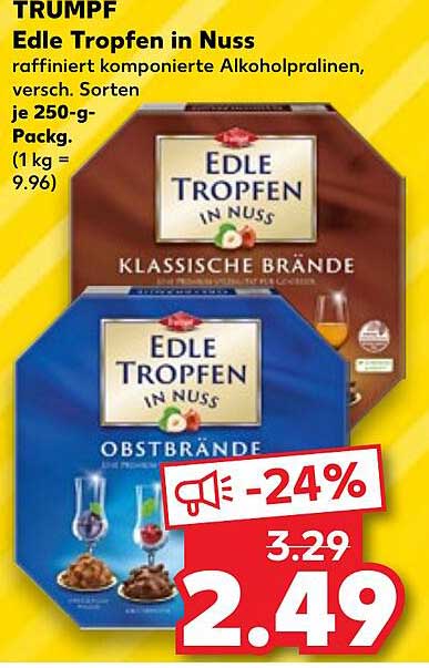 Trumpf Edle Tropfen In Nuss Angebot Bei Kaufland Prospekte De