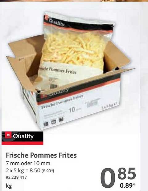 Selgros Quality Frische Pommes Frites