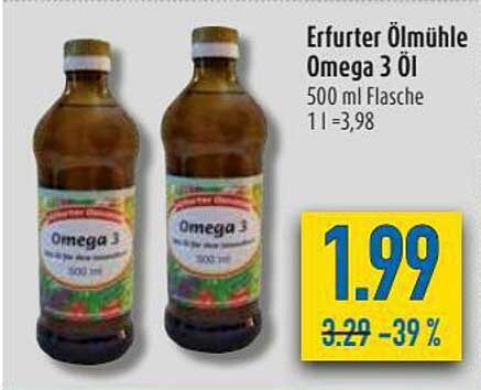 Diska Erfurter ölmühle Omega 3 öl