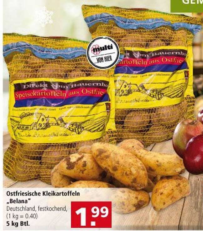 Multi Markt Ostfriesische Kleikartoffeln Belana