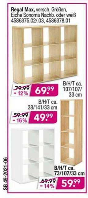 Regal Max Angebot bei Möbel Boss 1Prospekte.de