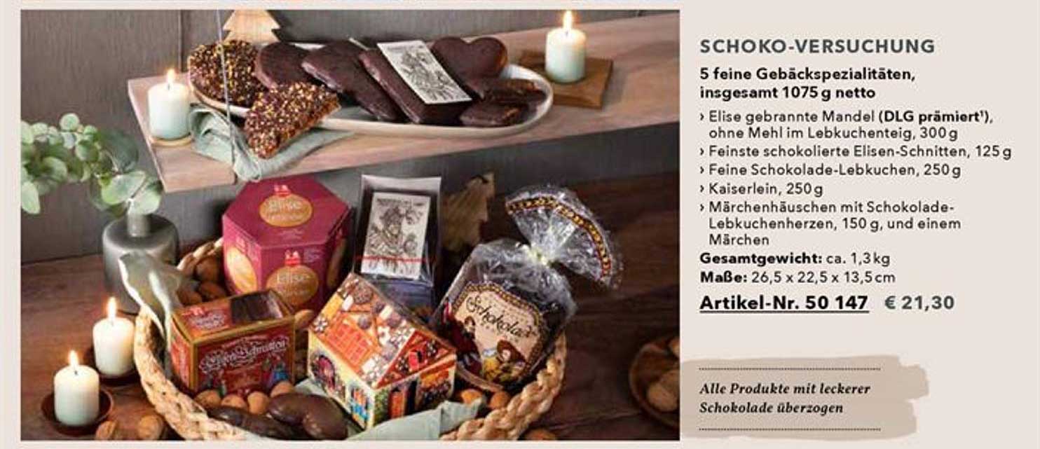 Schoko-versuchung 5 Feine Gebäckspezialitäten Angebot bei Lebkuchen ...