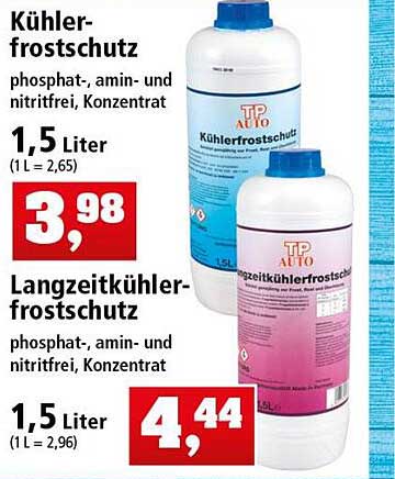 TP AUTO Frostschutz-Scheibenklar 5 Liter Angebot bei Thomas Philipps