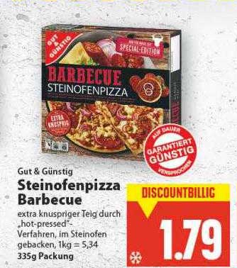 E Center Gut & Günstig Steinofenpizza Barbecue