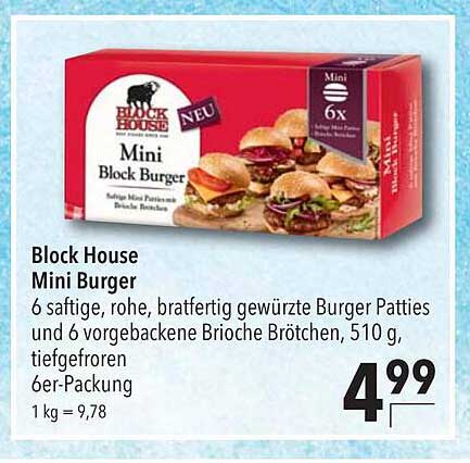 Block House Mini Burger Angebot bei CITTI Markt