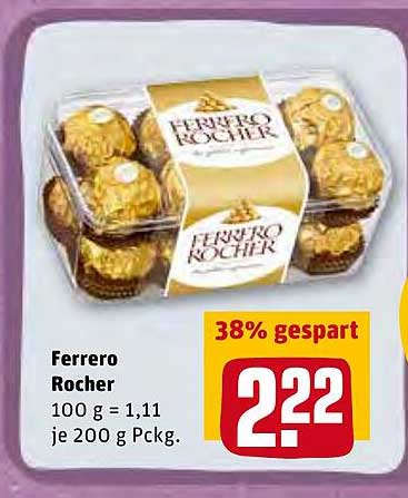 Rewe Rocher Ferrero Rocher Angebot bei REWE - 1Prospekte.de