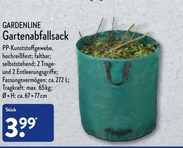 Gardenline Gartenabfallsack Angebot bei ALDI Nord 1Prospekte.de