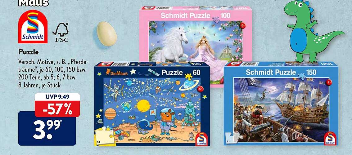 Schmidt Puzzle Angebot bei ALDI SÜD 1Prospekte.de