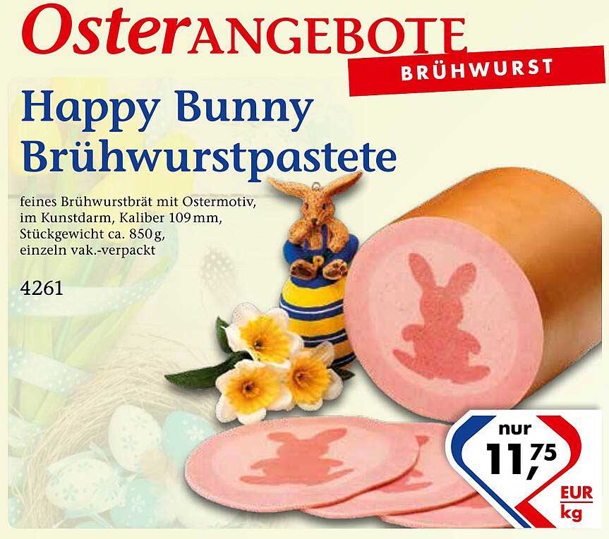 Recke Fleischwaren Happy Bunny Brühwurstpastete
