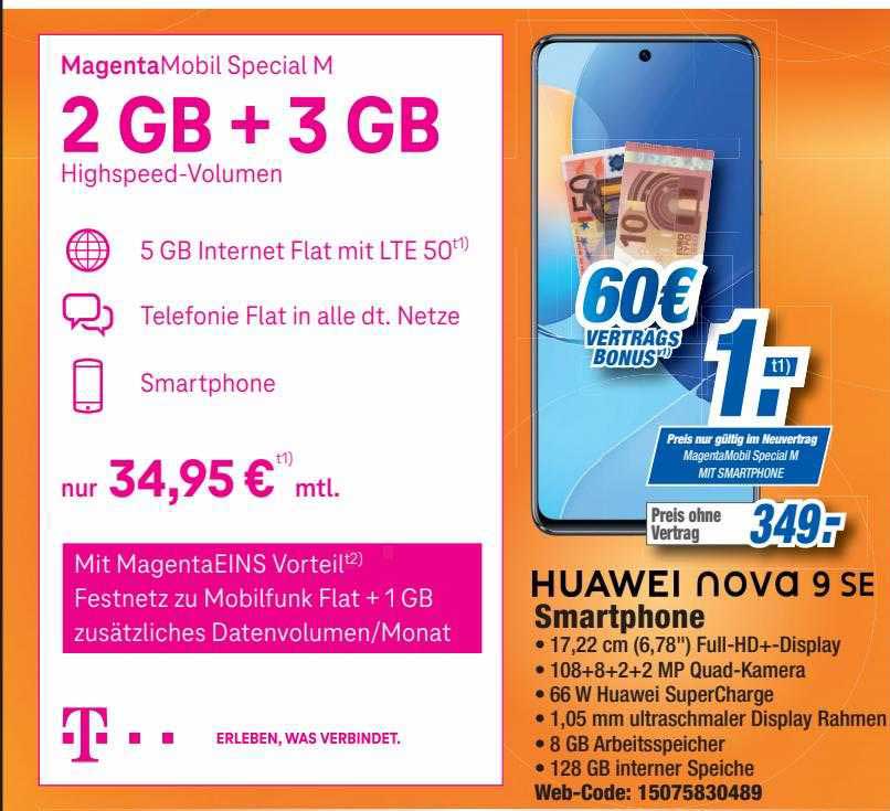 Huawei Nova 9 Se Smartphone Angebot bei Expert - 1Prospekte.de